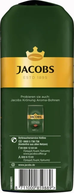 JACOBS Kaffeebohnen Krönung Aroma-Bohne Kräftig 500g Ganze Kaffee Bohnen -Ausgewählte Coffeeshops 00a693f1e01f8e1c0c6a231eb02e2c41