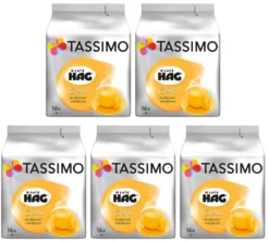 TASSIMO Café HAG Entkoffeiniert 5er Pack T Discs Kaffee Kapseln 5 X 16 Getränke -Ausgewählte Coffeeshops 01b06271e3ee698ea9bce752f83bbd4b