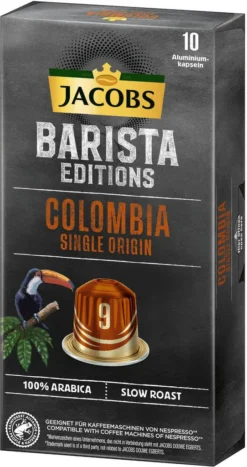 JACOBS Kapseln Barista Editions Colombia Origin 9 10 X 10 Nespresso®* Kompatibel 11 JACOBS Kapseln Barista Editions Colombia Origin 9 10 X 10 Nespresso®* Kompatibel -Ausgewählte Coffeeshops 0340e85ce02ca01e0564e38a5d963e18