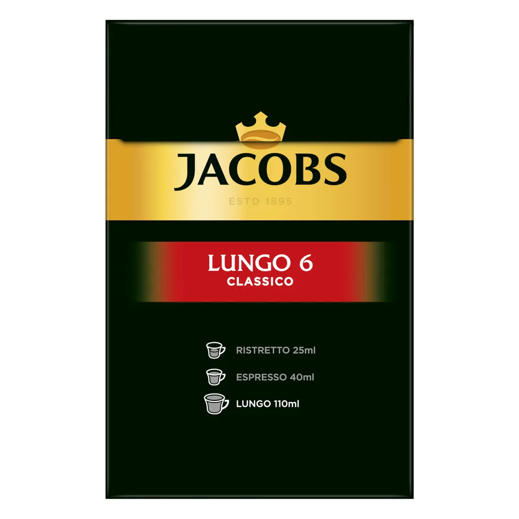 JACOBS Kapseln Lungo Classico 5 X 40 Nespresso®* Kompatible Kaffeekapseln 6 JACOBS Kapseln Lungo Classico 5 X 40 Nespresso®* Kompatible Kaffeekapseln – Bild 6