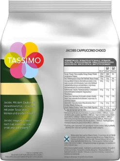 Tassimo Jacobs Cappuccino Choco 5er Pack, 40 Getränke, 5 X 8 T-Discs -Ausgewählte Coffeeshops 0a7c80c9b1aaa30c2d501f95fff7146d