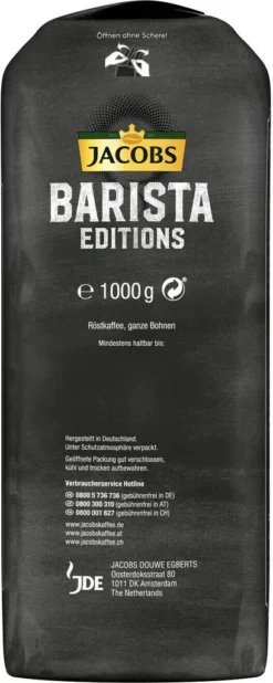 JACOBS Kaffeebohnen Barista Editions Crema 3 Kg Geröstete Bohnen + 1 Jacobs Barista Becher + 1 Dose -Ausgewählte Coffeeshops 0d63e5e70b92352acebac272499903e4