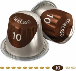 JACOBS Espresso 10 Intenso 200 Nespresso®* Kompatible Kaffeekapseln -Ausgewählte Coffeeshops 0ff394ca27cc59448f0c0d6d2bf5af8e