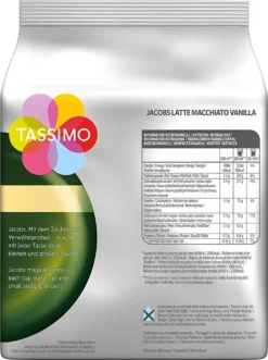 TASSIMO Jacobs Typ Latte Macchiato Vanilla 5er Pack T Discs Kapseln 5x8 Getränke -Ausgewählte Coffeeshops 12119f8a6ddae7824c7d25c127525af3