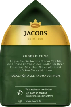 Jacobs Crema Pads | 16 Senseo Kompatible Kaffeepads 6 Jacobs Crema Pads | 16 Senseo Kompatible Kaffeepads -Ausgewählte Coffeeshops 122483b1d06bda844f2a6877199a5b2d