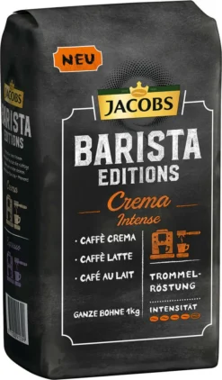 JACOBS Kaffeebohnen Barista Editions Crema Intense 3 Kg Geöstete Bohnen+ 1 Jacobs Barista Becher+ 1 Dose 12 JACOBS Kaffeebohnen Barista Editions Crema Intense 3 Kg Geöstete Bohnen+ 1 Jacobs Barista Becher+ 1 Dose -Ausgewählte Coffeeshops 128bb6f7db2433f14e6cce4934c50c00 1