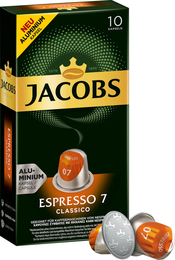 Jacobs Espresso Classico | 10 Nespresso® Komp. Kapseln 2 Jacobs Espresso Classico | 10 Nespresso® Komp. Kapseln – Bild 2