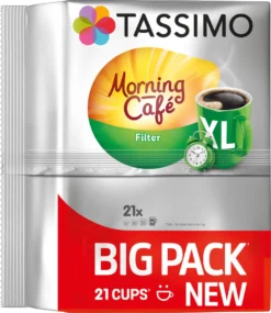 TASSIMO Kapseln Morning Café Filter XL T Discs 5 X 21 Getränke Kaffeekapseln -Ausgewählte Coffeeshops 129b8c2d20ad259abaee030eac3c5382