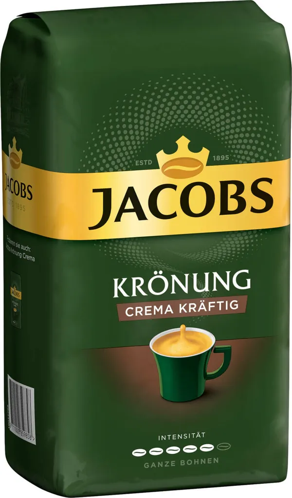 JACOBS Kaffeebohnen Krönung Crema Kräftig Bohnenkaffee 4 X 1 Kg Ganze Bohne 4 JACOBS Kaffeebohnen Krönung Crema Kräftig Bohnenkaffee 4 X 1 Kg Ganze Bohne – Bild 4