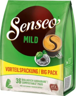 SENSEO Pads Mild UTZ 10 X 36 Kaffeepads Vorratspack - 360 Getränke -Ausgewählte Coffeeshops 15bcffc5840fddf25a417ecd4ae299f5