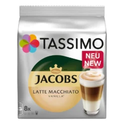 Tassimo Kapseln Jacobs Typ Latte Macchiato Vanilla | 8 Kaffeekapseln 11 Tassimo Kapseln Jacobs Typ Latte Macchiato Vanilla | 8 Kaffeekapseln -Ausgewählte Coffeeshops 160c8a59b34135f5b5d85b9ff93f67e7