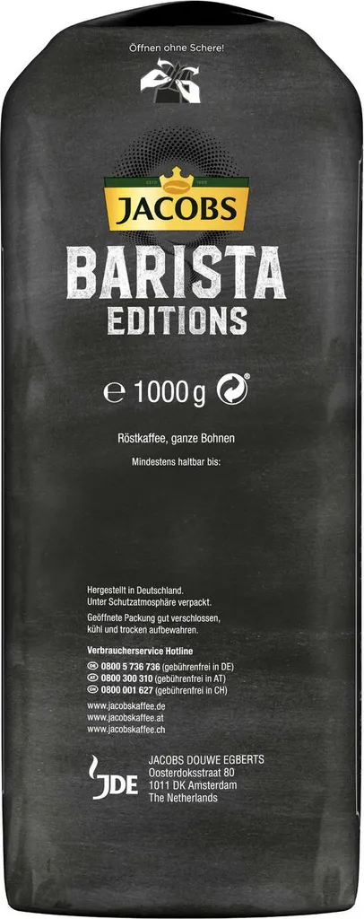 JACOBS Kaffeebohnen Barista Editions Crema Intense 3 Kg Geöstete Bohnen+ 1 Jacobs Barista Becher+ 1 Dose 7 JACOBS Kaffeebohnen Barista Editions Crema Intense 3 Kg Geöstete Bohnen+ 1 Jacobs Barista Becher+ 1 Dose – Bild 7