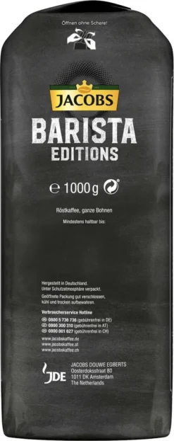 JACOBS Kaffeebohnen Barista Editions Crema Intense 2 X 1kg Ganze Bohnen + 1 Aluminiumdose Im Barista Design 17 JACOBS Kaffeebohnen Barista Editions Crema Intense 2 X 1kg Ganze Bohnen + 1 Aluminiumdose Im Barista Design -Ausgewählte Coffeeshops 17b40410a86ca6c83a14b27537760205