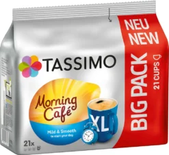 TASSIMO Kapseln Morning Café XL T-Discs Mild & Smooth 5 X 21 - 105 Getränke 9 TASSIMO Kapseln Morning Café XL T-Discs Mild & Smooth 5 X 21 - 105 Getränke -Ausgewählte Coffeeshops 17d176d9b0f46e97f23abd4785b10cec