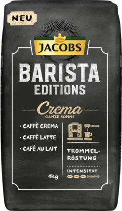 JACOBS Kaffeebohnen Barista Editions Crema 2 X 1 Kg Ganze Bohne + 1 Aluminium Dose Im Barista Design -Ausgewählte Coffeeshops 17e5a5f89902e768472ea516a0a3191b 2