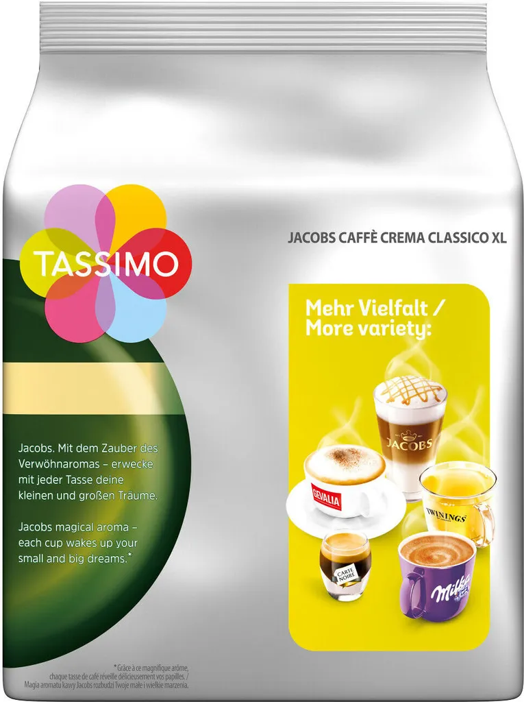Tassimo Jacobs Caffè Crema Classico XL | 5 Packungen á 16 T Discs 3 Tassimo Jacobs Caffè Crema Classico XL | 5 Packungen á 16 T Discs – Bild 3