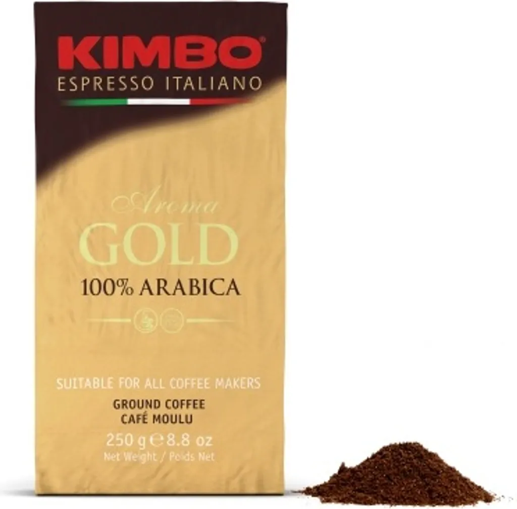 Kimbo Aroma Gold 100% Arabica 250g Gemahlen 2 Kimbo Aroma Gold 100% Arabica 250g Gemahlen – Bild 2