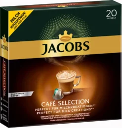 Jacobs Café Selection, Kaffeekapseln, Nespresso Kompatibel, Kaffee, 20 Kapseln á 5.2 G 8 Jacobs Café Selection, Kaffeekapseln, Nespresso Kompatibel, Kaffee, 20 Kapseln á 5.2 G -Ausgewählte Coffeeshops 2402c966776832581f0cc7ea088ff656