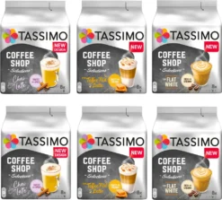 TASSIMO Kapseln Coffee Shop Selections Chai/ Flat White/ Toffee Nut 48 Getränke -Ausgewählte Coffeeshops 2e658031ee65a4b46868ecefccdfb8d3