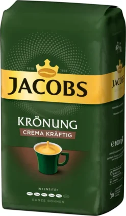 JACOBS Kaffeebohnen Krönung Crema Kräftig 2 X 1kg Ganze Kaffee Bohnen + 1 Aluminium Dose Im Barista-Design -Ausgewählte Coffeeshops 2f14e5d5a708b571253680195fb3c668 2