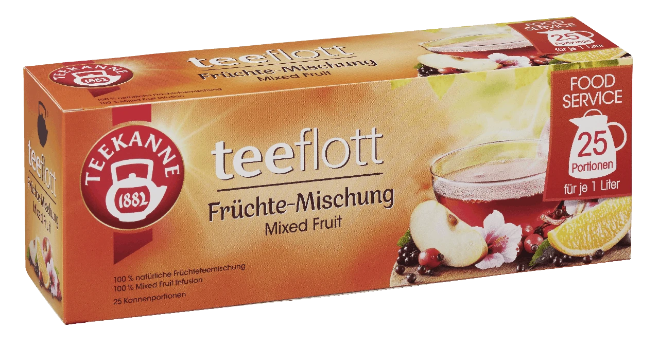 Teekanne Früchtetee Food Service Teeflot Früchte-Genuss 25 Kannenportionen (175 G) 1 Teekanne Früchtetee Food Service Teeflot Früchte-Genuss 25 Kannenportionen (175 G)