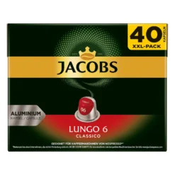JACOBS Lungo 6 Classico + 8 Intenso - 240 Kapseln XXL-Pack Nespresso®* Kompatibel -Ausgewählte Coffeeshops 34778b3d9e2a36823c47bb1675052405