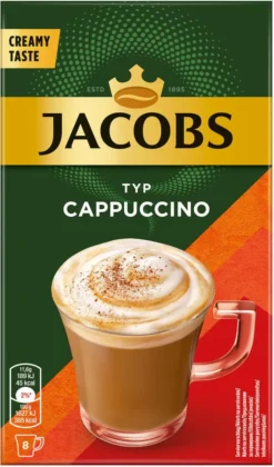 JACOBS Löskaffee Typ Cappuccino 10 X 8 Sticks - 80 Getränke Instantkaffee -Ausgewählte Coffeeshops 34d41193cc00f7e437adf2665e762139