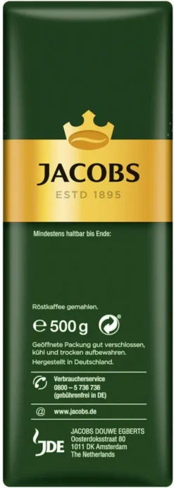 JACOBS Filterkaffee Krönung 6x500g Pulver-Kaffee Gemahlen Röstkaffee 1,5kg -Ausgewählte Coffeeshops 3727be2faf9dff5a6748260d68714306