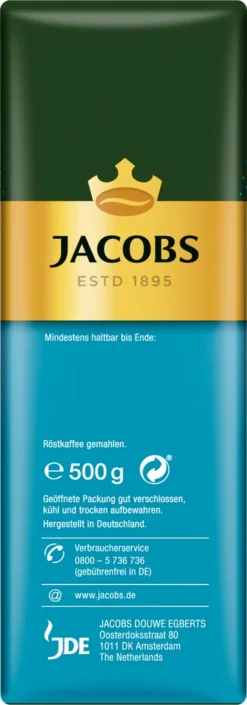 Jacobs Filterkaffee Auslese Mild & Sanft | Gemahlen | 500g 12 Jacobs Filterkaffee Auslese Mild & Sanft | Gemahlen | 500g -Ausgewählte Coffeeshops 38493680e54f41d9137b6030d5a70d1f