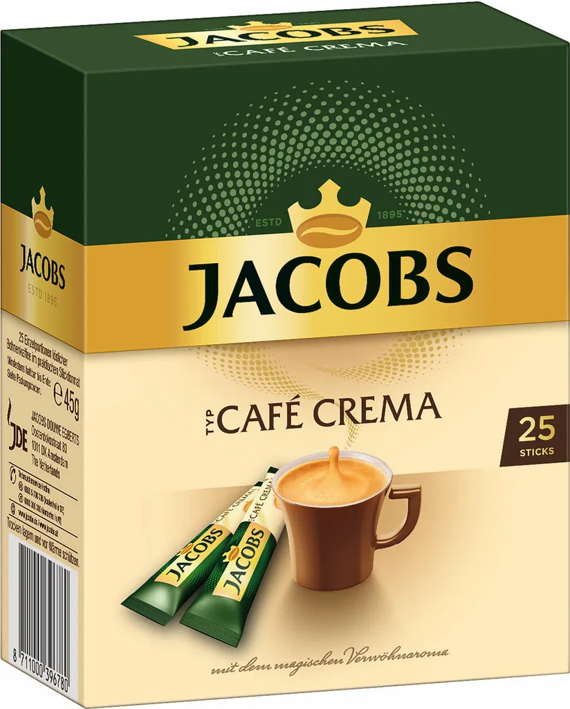 JACOBS Typ Cafe Crema Löslicher Kaffee 12 X 25 Sticks 4 JACOBS Typ Cafe Crema Löslicher Kaffee 12 X 25 Sticks – Bild 4