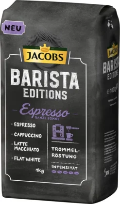 Jacobs Barista Editions Espresso, Bohnenkaffee, Ganze Bohnen, Röstkaffee, Kaffeebohnen, 4 X 1000 G -Ausgewählte Coffeeshops 4234cce52045a5f95d4104254527b084