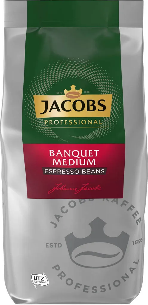 JACOBS Professional Kaffeebohnen Banquet Medium Espresso Bohnen 2 X 1 Kg 2 JACOBS Professional Kaffeebohnen Banquet Medium Espresso Bohnen 2 X 1 Kg – Bild 2