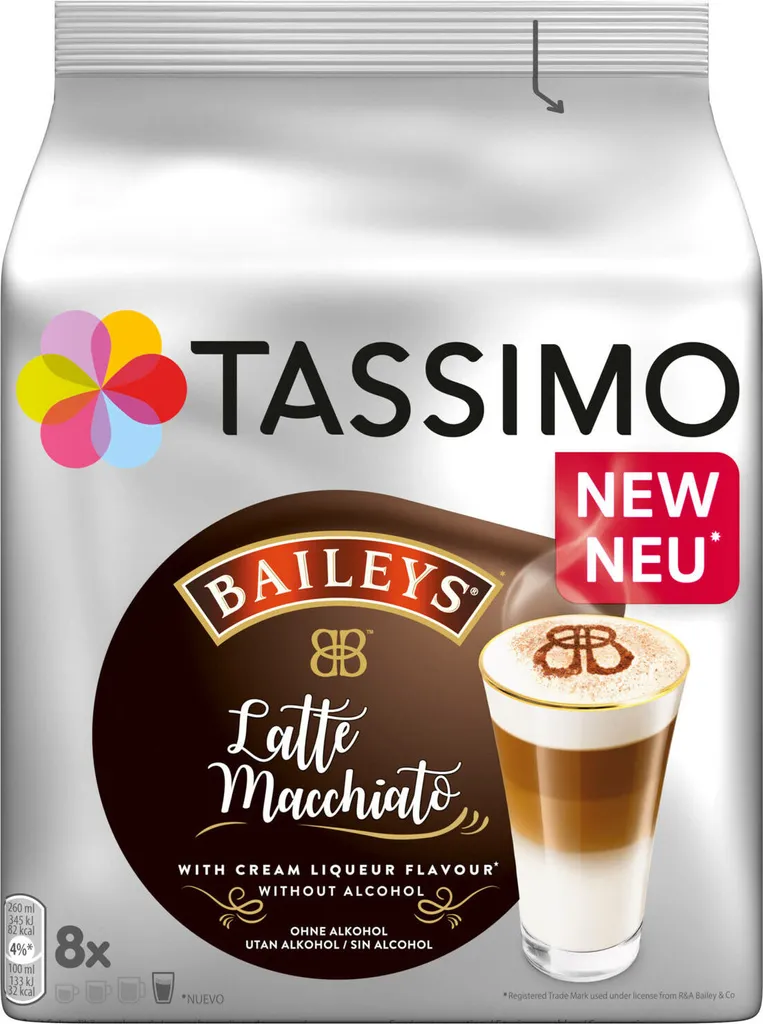 TASSIMO Kapseln Latte Macchiato Vielfaltspaket Discs 40 Getränke 5 Sorten Kaffee 8 TASSIMO Kapseln Latte Macchiato Vielfaltspaket Discs 40 Getränke 5 Sorten Kaffee – Bild 8