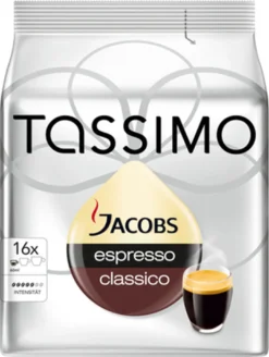Tassimo Jacobs Espresso Classico | 16 T Discs, Kaffeekapseln -Ausgewählte Coffeeshops 48db1defc7b502df1bffc3e41b51c053