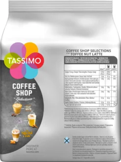 TASSIMO Coffee Shop Selections Toffee Nut Latte T Discs Kapseln 5 X 8 Getränke -Ausgewählte Coffeeshops 48e2d484d30832cfafb03bf7b1e45da6