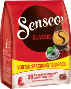 SENSEO Pads Classic UTZ 10 X 36 Getränke Pads Vorratspackung -Ausgewählte Coffeeshops 497f054c10c34204f679122a1adeedb6