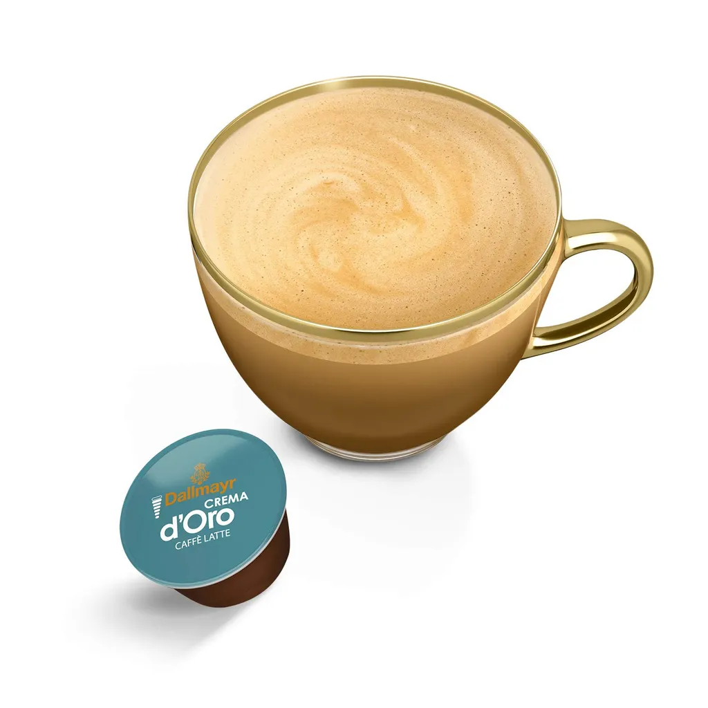 Nestlé® Nescafé Dolce Gusto Dallmayr Crema DOro Caffé Latte, Kaffeekapsel, Kaffee, 16 Kapseln 2 Nestlé® Nescafé Dolce Gusto Dallmayr Crema DOro Caffé Latte, Kaffeekapsel, Kaffee, 16 Kapseln – Bild 2