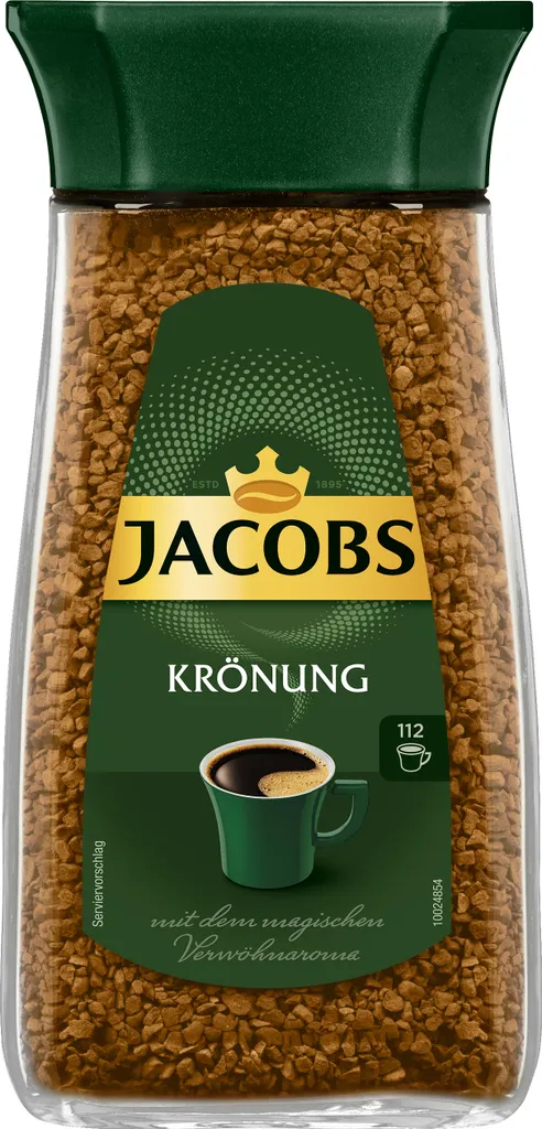 Jacobs Krönung Klassisch | Löslicher Kaffee | 200g-Glas 2 Jacobs Krönung Klassisch | Löslicher Kaffee | 200g-Glas – Bild 2