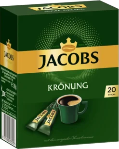 JACOBS Löskaffee Krönung 16 X 20 Sticks Löslicher Kaffee Instantkaffee 320 Getränke -Ausgewählte Coffeeshops 4ce4c67dd85112c9595d8eed20287abf