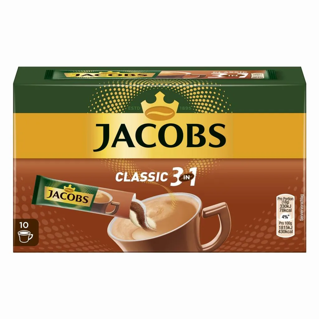 Jacobs Classic 3in1 Sticks | Löslicher Kaffee | 10 Portionen 13 Jacobs Classic 3in1 Sticks | Löslicher Kaffee | 10 Portionen – Bild 13
