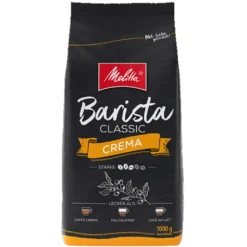MELITTA Ganze Kaffeebohnen Barista Crema 1 Kg Ausgewogen Harmonisch Stärke 3