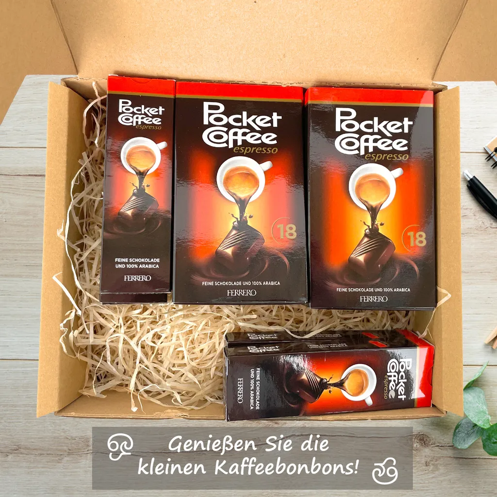 Genussleben Box Mit 700g Ferrero Pocket Coffee Espresso 3 Genussleben Box Mit 700g Ferrero Pocket Coffee Espresso – Bild 3