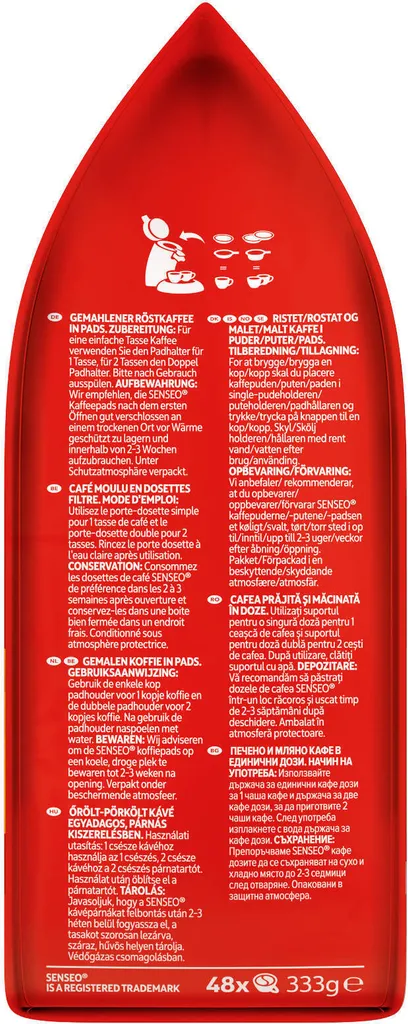 SENSEO Pads Classic Senseopads 4x48 Getränke Kaffeepads XXL Pack + 1 Senseo Dose 6 SENSEO Pads Classic Senseopads 4x48 Getränke Kaffeepads XXL Pack + 1 Senseo Dose – Bild 6