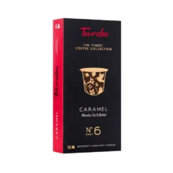 Kaffeekapseln, TURABO, Karamell, 10 Nespresso-kompatible Kapseln, 54gr -Ausgewählte Coffeeshops 55ef8a8f78bad0a2421eb2d00dccba89