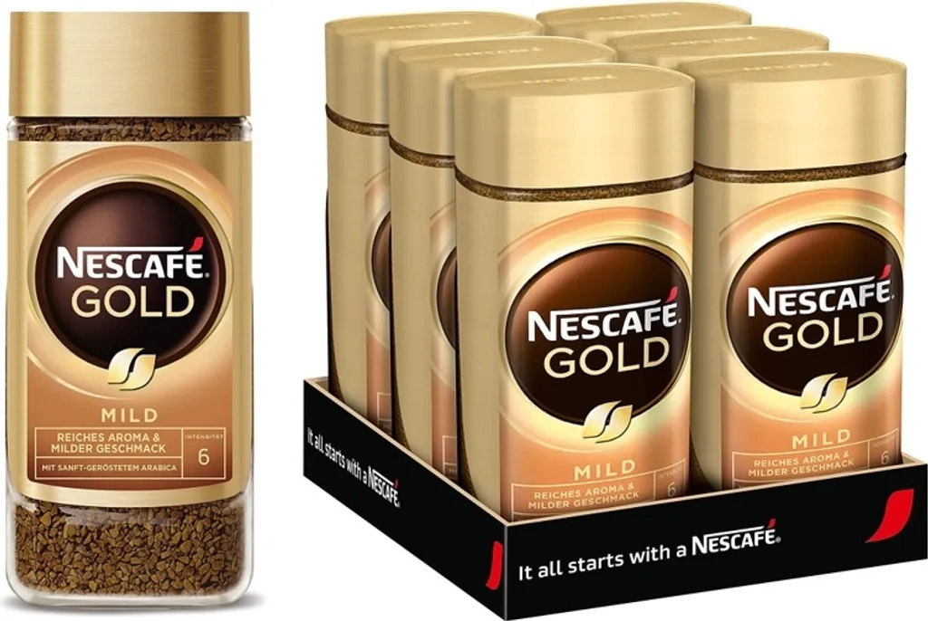 Nescafé® Nescafé Gold Mild | Löslicher Kaffee | 200g-Glas 2 Nescafé® Nescafé Gold Mild | Löslicher Kaffee | 200g-Glas – Bild 2