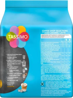 TASSIMO Kapseln Typ Iced Caramel Latte Coffee Shop Selections Discs 8 Getränke -Ausgewählte Coffeeshops 594ba82addb1543ebea4e4397bcd6e9d