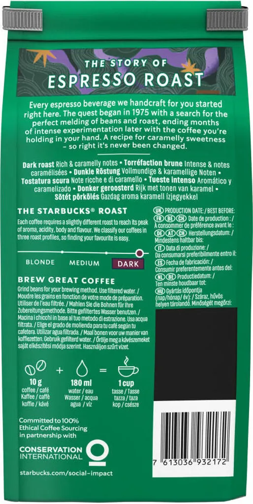 Nestlé® Starbucks Espresso Roast,Dark Roast,Karamellnote, Ganze Bohne, 200g 8 Nestlé® Starbucks Espresso Roast,Dark Roast,Karamellnote, Ganze Bohne, 200g – Bild 8