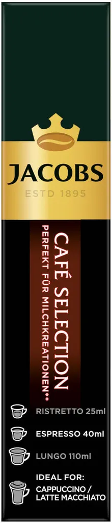 Jacobs Café Selection, Kaffeekapseln, Nespresso Kompatibel, Kaffee, 20 Kapseln á 5.2 G 5 Jacobs Café Selection, Kaffeekapseln, Nespresso Kompatibel, Kaffee, 20 Kapseln á 5.2 G – Bild 5