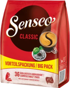 SENSEO Pads Classic UTZ 10 X 36 Getränke Pads Vorratspackung -Ausgewählte Coffeeshops 5ddb543e6fb9a8e26cb542677956aa24