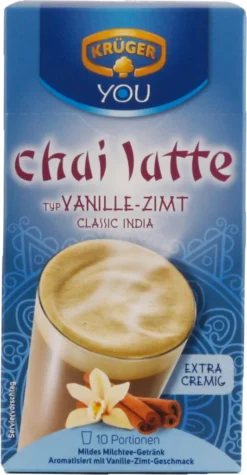 Krüger You Chai Latte Typ Vanille-Zimt Classic India Extra Cremig | 10 Portionen -Ausgewählte Coffeeshops 5df7e19cc55817dea244756904721a3b